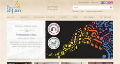 Desktop Screenshot of carylibrary.org