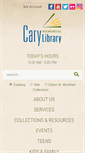 Mobile Screenshot of carylibrary.org